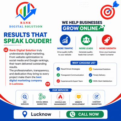 Rank Digital Solution - Best Digital Marketing Company in Lucknow in New Delhi